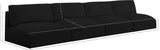 Ease Black Polyester Fabric Modular Sofa 696Black-S152A Meridian Furniture