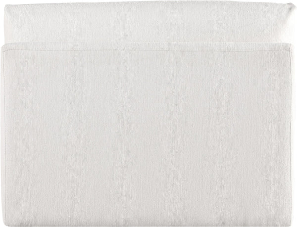 Ease Cream Polyester Fabric Armless 696Cream-Armless Meridian Furniture