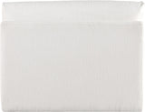 Ease Cream Polyester Fabric Armless 696Cream-Armless Meridian Furniture