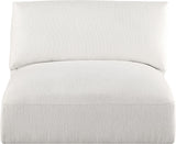 Ease Cream Polyester Fabric Armless 696Cream-Armless Meridian Furniture