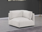 Ease Cream Polyester Fabric Corner 696Cream-Corner Meridian Furniture