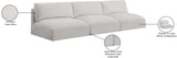 Ease Cream Polyester Fabric Modular Sofa 696Cream-S114A Meridian Furniture