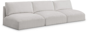 Ease Cream Polyester Fabric Modular Sofa 696Cream-S114A Meridian Furniture