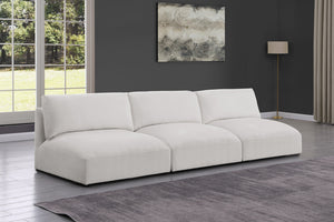 Ease Cream Polyester Fabric Modular Sofa 696Cream-S114A Meridian Furniture