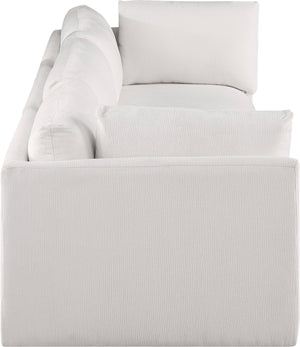 Ease Cream Polyester Fabric Modular Sofa 696Cream-S114B Meridian Furniture