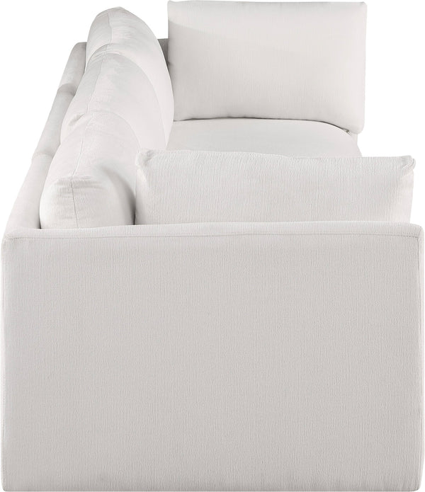 Ease Cream Polyester Fabric Modular Sofa 696Cream-S114B Meridian Furniture