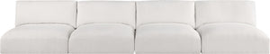 Ease Cream Polyester Fabric Modular Sofa 696Cream-S152A Meridian Furniture