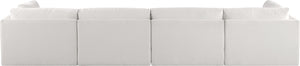 Ease Cream Polyester Fabric Modular Sofa 696Cream-S152B Meridian Furniture
