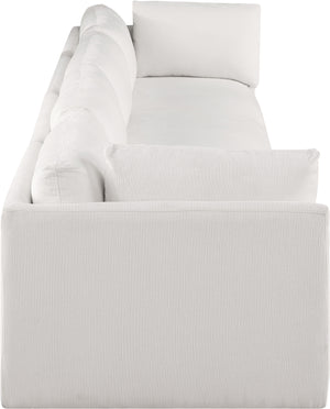 Ease Cream Polyester Fabric Modular Sofa 696Cream-S152B Meridian Furniture