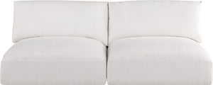Ease Cream Polyester Fabric Modular Sofa 696Cream-S76A Meridian Furniture