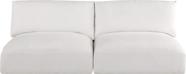 Ease Cream Polyester Fabric Modular Sofa 696Cream-S76A Meridian Furniture
