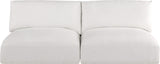Ease Cream Polyester Fabric Modular Sofa 696Cream-S76A Meridian Furniture