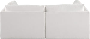 Ease Cream Polyester Fabric Modular Sofa 696Cream-S76B Meridian Furniture