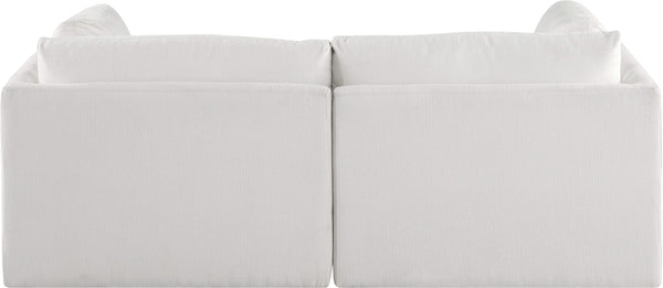 Ease Cream Polyester Fabric Modular Sofa 696Cream-S76B Meridian Furniture