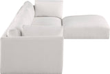 Ease Cream Polyester Fabric Modular Sectional 696Cream-Sec4A Meridian Furniture