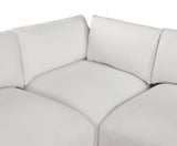 Ease Cream Polyester Fabric Modular Sectional 696Cream-Sec4B Meridian Furniture