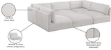 Ease Cream Polyester Fabric Modular Sectional 696Cream-Sec6B Meridian Furniture