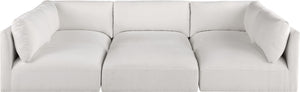 Ease Cream Polyester Fabric Modular Sectional 696Cream-Sec6B Meridian Furniture