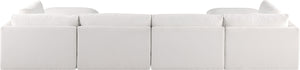 Ease Cream Polyester Fabric Modular Sectional 696Cream-Sec6C Meridian Furniture