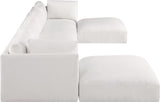 Ease Cream Polyester Fabric Modular Sectional 696Cream-Sec6C Meridian Furniture