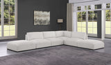 Ease Cream Polyester Fabric Modular Sectional 696Cream-Sec6E Meridian Furniture