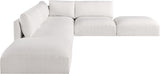 Ease Cream Polyester Fabric Modular Sectional 696Cream-Sec6E Meridian Furniture