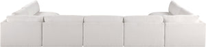 Ease Cream Polyester Fabric Modular Sectional 696Cream-Sec7B Meridian Furniture