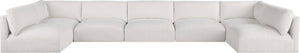 Ease Cream Polyester Fabric Modular Sectional 696Cream-Sec7B Meridian Furniture