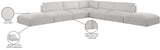 Ease Cream Polyester Fabric Modular Sectional 696Cream-Sec7C Meridian Furniture