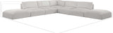 Ease Cream Polyester Fabric Modular Sectional 696Cream-Sec7C Meridian Furniture