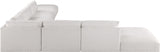 Ease Cream Polyester Fabric Modular Sectional 696Cream-Sec7C Meridian Furniture