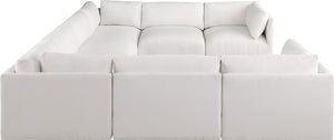 Ease Cream Polyester Fabric Modular Sectional 696Cream-Sec8A Meridian Furniture