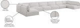 Ease Cream Polyester Fabric Modular Sectional 696Cream-Sec8B Meridian Furniture