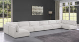 Ease Cream Polyester Fabric Modular Sectional 696Cream-Sec8B Meridian Furniture