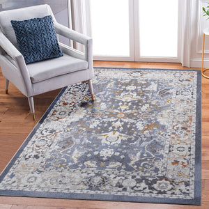 English Elm Payas Collection 5X7 Blue Area Rug – Classic Traditional Design, Soft, Durable & Kid-Friendly Comfort B189P183439-GIGA