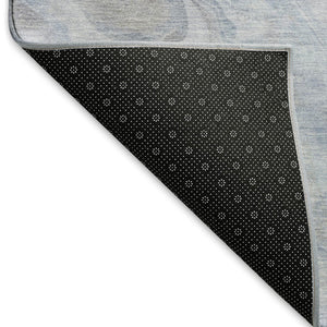 HomeRoots 10' X 14' Abstract Washable Area Rug in Blue Taupe & Beige – Durable, UV Protected & Stain Resistant! 697025