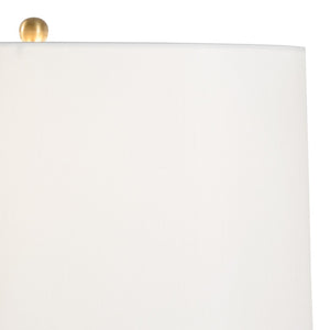 Chelsea House Deans Swirl Brass Table Lamp With Crystal Accent — 33.5" Sculptural Antique-Inspired Lighting For Rooms 69703