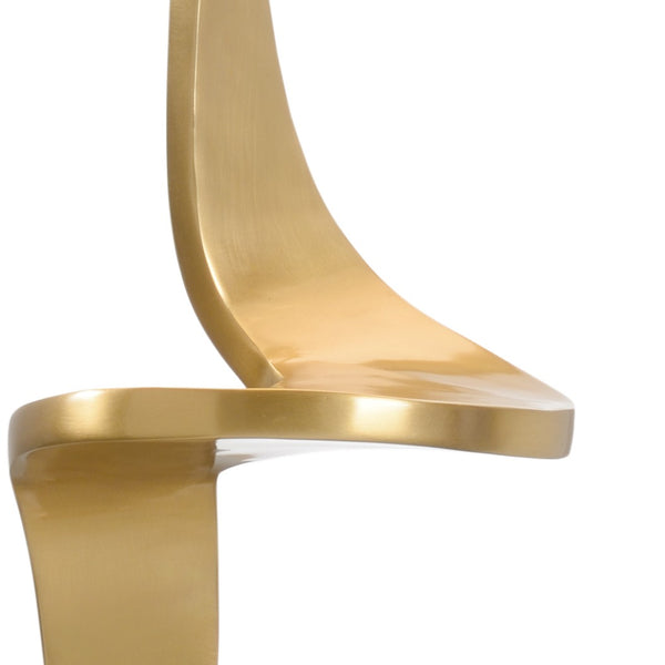 Chelsea House Deans Swirl Brass Table Lamp With Crystal Accent — 33.5" Sculptural Antique-Inspired Lighting For Rooms 69703