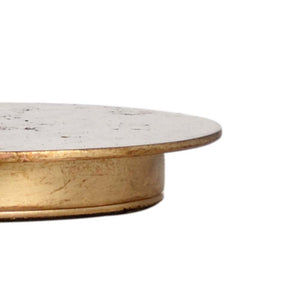 Chelsea House Small Castle Lamp With Sculpted Gold-Leaf Base, Ambient Nightstand Accent For Modern & Classic Rooms 69708