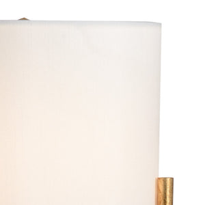 Chelsea House Small Castle Lamp With Sculpted Gold-Leaf Base, Ambient Nightstand Accent For Modern & Classic Rooms 69708