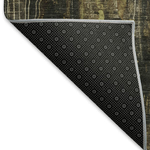 HomeRoots 10' X 14' Washable Abstract Area Rug in Beige, Charcoal & Ivory – Durable, UV-Protected, Stylish Design! 697092