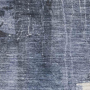 HomeRoots 5' X 8' Abstract Washable Area Rug in Blue Charcoal & Ivory – Durable, UV-Protected, Non-Slip Design 697094