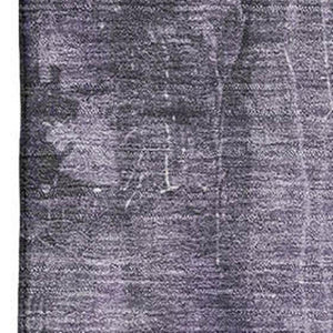 HomeRoots 5' X 8' Modern Abstract Purple, Charcoal & Ivory Washable Area Rug with UV Protection & Non-Slip Backing 697100