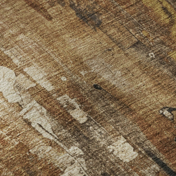 HomeRoots 9' X 12' Modern Abstract Washable Area Rug – Durable, UV-Protected, Easy-Care Design for Any Room 697121