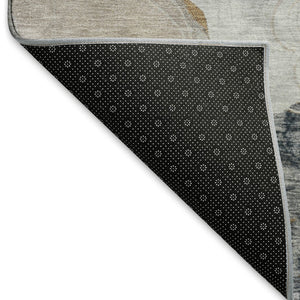 HomeRoots 8' X 10' Stylish Gray Charcoal & Beige Geometric Washable Area Rug with UV Protection & Durability 697192
