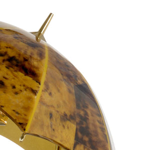 Chelsea House Dog Silver-Plated Sculptural Lamp With Shell Inlay Umbrella, Handcrafted Filipino Art Accent, 14" H 69727