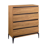 36" 4-Drawer Urban Chest English Oak BR36ELR4DEO-T Walker Edison