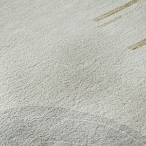 HomeRoots 8' X 10' Modern Geometric Rust, Ivory & Gray Washable Area Rug with UV Protection & Non-Slip Backing 697426