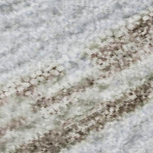HomeRoots 5' Sky Blue, Gold & Taupe Striped Area Rug – Washable, UV-Protected, Durable, Easy-Care Design! 697496