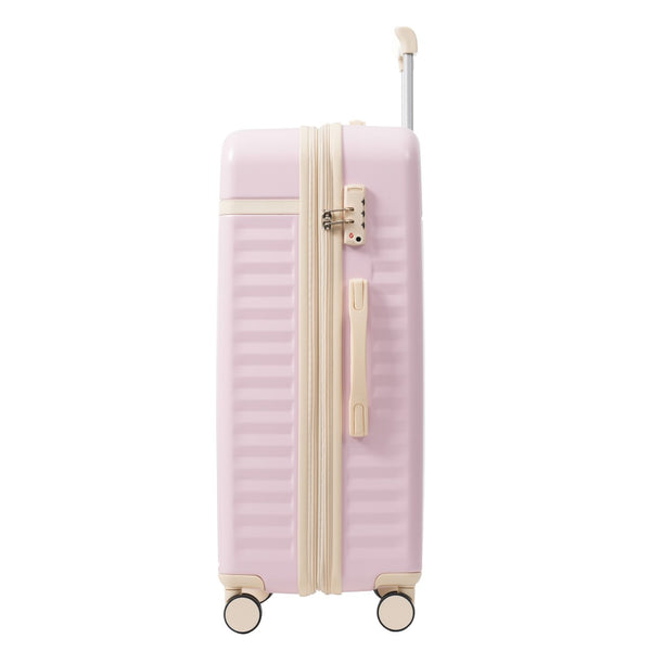 English Elm Luggage Set 5 Piece Abs Hardside Expandable Spinner Wheels Tsa Lock Travel Bags Pink N732P326115U